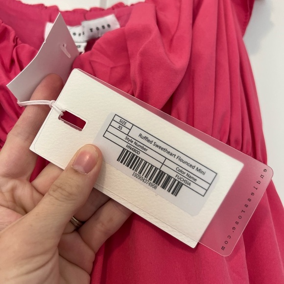 NWT Endless Rose Tiered Mini Dress Fuchsia - Picture 8 of 10